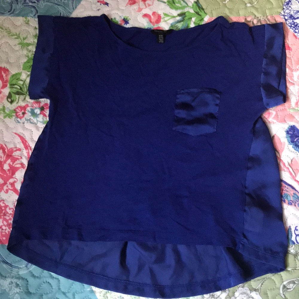 Blue girls crop top